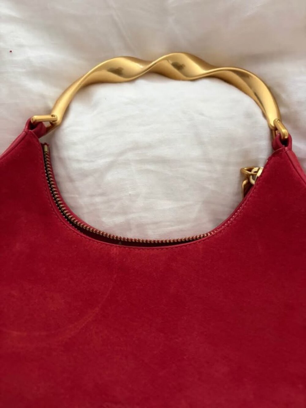 Simkai Alec Red Suede Bag